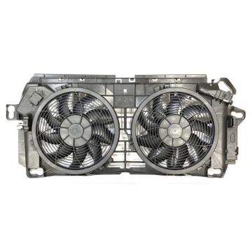 A/C Condenser Fan Assembly NCV3 Motor/Blade/Shroud Dual Fan Assembly for Mercedes-Benz Sprinter 2500 Sprinter 3500