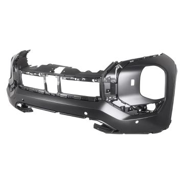 Bumper Cover Front w/Headlamp Washers w/Parking Sensors Primed CAPA for Mitsubishi Outlander 2022-2024
