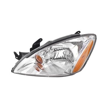 Headlight Assembly Composite Left Chrome for Mitsubishi Lancer Wagon Sportback Sportback Ralliart 2004