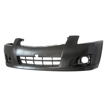 Bumper Cover Front Primed CAPA for Nissan Sentra 2007-2012