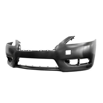 Bumper Cover Front Primed CAPA for Nissan Sentra S SL SV 2013-2015