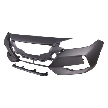 Bumper Cover Front w/o Camera Primed CAPA for Nissan Sentra S SV S Plus 2020-2023