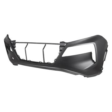 Bumper Cover Front w/o Distance Sensors Primed Japan Built CAPA for Nissan Rogue S SL SV 2021-2023