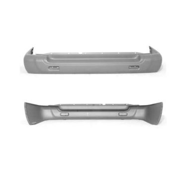 Bumper Cover Rear w/o Spare Tire Carrier From 12-98 Primed CAPA for Nissan Pathfinder 1999-2004