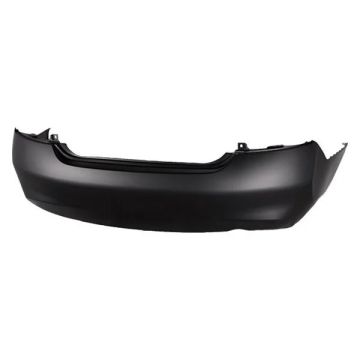 Bumper Cover Rear w/o Park Assist Sensor Holes Primed CAPA for Nissan Versa Sedan 2012-2014