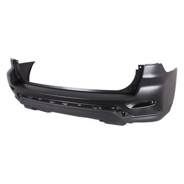 Bumper Cover Rear w/o Park Assist w/Towing Hitch Primed for Nissan Pathfinder S 2017-2018