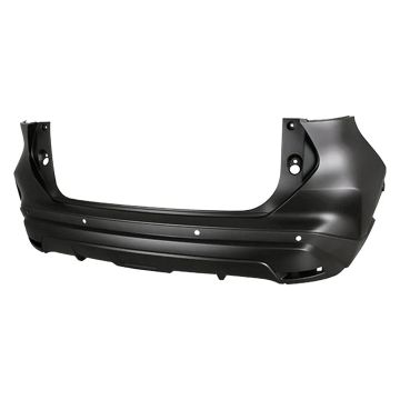 Bumper Cover Rear w/Parking Sensors Primed CAPA for Nissan Kicks 2021-2024