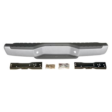Bumper Face Bar Rear Includes Brackets & Pads Black for Nissan Frontier 1998-2004