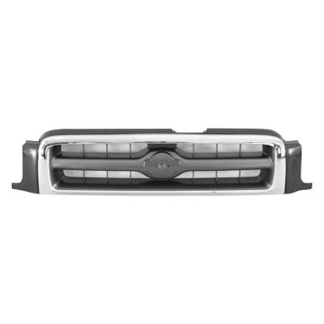 Grille Assembly From 12/98 Chrome & Argent & Charcoal for Nissan Pathfinder LE 1999-2001