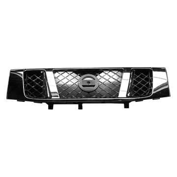 Grille Assembly w/o Sport Appearance Pkg Chrome for Nissan TITAN LE SE XE SL SV 2008-2015