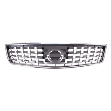 Grille Assembly w/o Fog Lamps for Nissan Sentra S SL Base 2008-2009