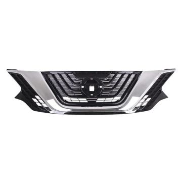 Grille Assembly Black w/Chrome Molding w/o Midnight Special Edition Pkg for Nissan Murano 2015-2018