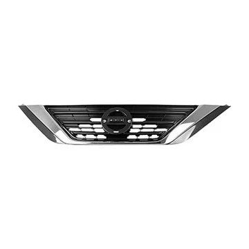 Grille Assembly w/Chrome Molding Silver Gray for Nissan Altima Sedan 2016-2018