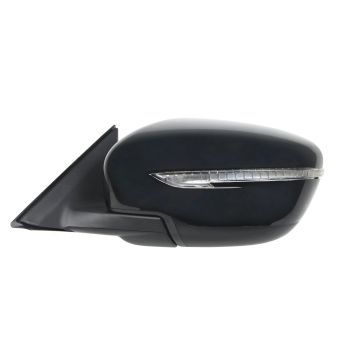 Door Mirror Assembly Left Power Heated w/o Side View Camera w/Cover USA Built for Nissan Rogue 2014-2016