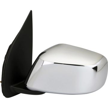 Door Mirror Assembly Left Power Heated w/Cover Chrome for Nissan Frontier Crew Cab Pickup SL 2011-2018