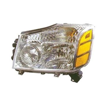 Headlight Assembly Composite Left To 9-06 for Nissan Armada Pathfinder Armada TITAN