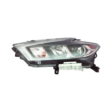 Headlight Assembly Composite Left Halogen CAPA for Nissan Maxima S SL SV 2016-2018