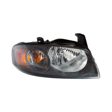 Headlight Assembly Composite Right w/Black Bezel for Nissan Sentra SE-R SE-R Spec V 2004-2006