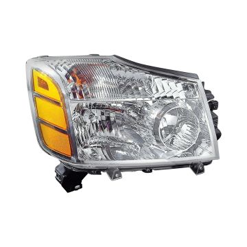Headlight Assembly Composite Right To 9-06 for Nissan Armada Pathfinder Armada TITAN