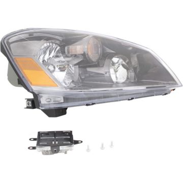 Headlight Assembly Composite Right Includes Park/Signal Lamps w/HID for Nissan Altima 2005-2006
