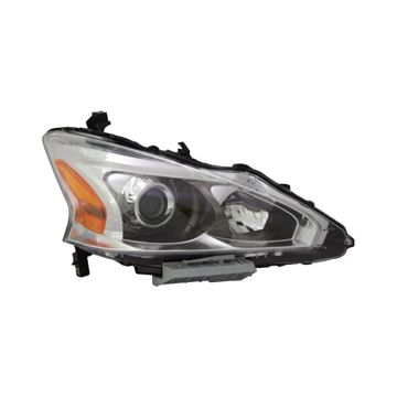 Headlight Assembly Composite Right Halogen for Nissan Altima Sedan 2013-2015