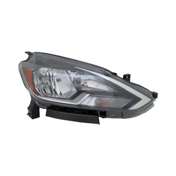 Headlight Assembly Composite Right Halogen for Nissan Sentra S SV FE+S 2016-2019