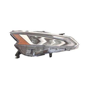 Headlight Assembly Composite Right LED w/o Auto Leveling CAPA for Nissan Altima 2019-2022