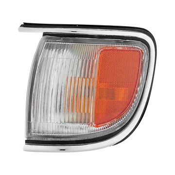 Side Marker Light Assembly Front Left w/Chrome Rim To 12/98 for Nissan Pathfinder 1996-1999