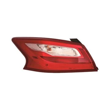 Tail Light Assembly Left Outer w/o Smoke Lens for Nissan Altima 2016-2017