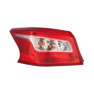 Tail Light Assembly Left Outer CAPA for Nissan Sentra 2016-2019