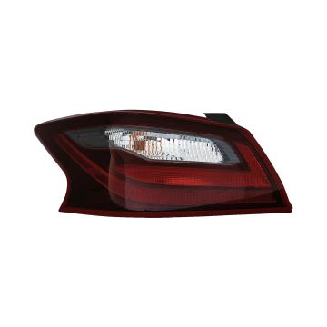 Tail Light Assembly Left Outer w/Smoke Lens for Nissan Altima Sedan 2017-2018