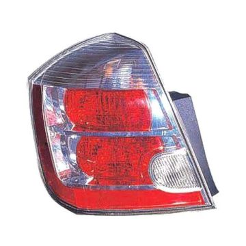 Tail Light Housing Left Includes Lens for Nissan Sentra 2007-2009