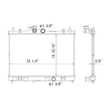 Radiator for Nissan Cube 2009-2014