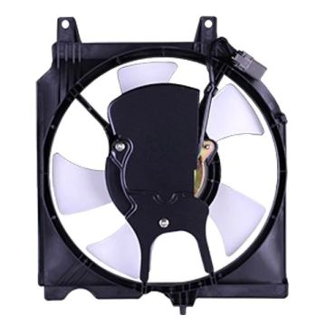 A/C Condenser Fan Assembly Includes Motor/Blade/Shroud for Nissan Sentra 1991-1994