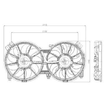 Engine Cooling Fan Assembly To 4-11 for Nissan Altima 2007-2011
