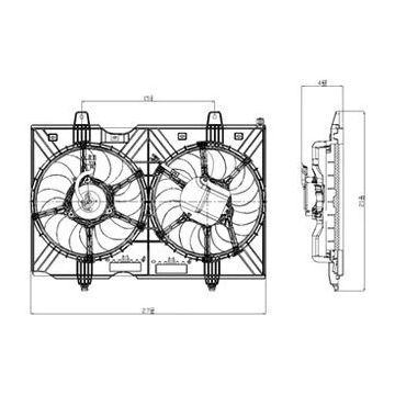 Engine Cooling Fan Assembly for Nissan Rogue Rogue Select