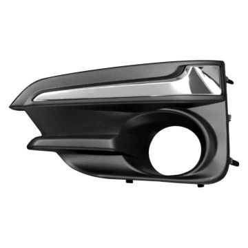 Bumper Insert Front Left Fog Lamp Bezel w/Fog Lamps w/Chrome Trim for Subaru Impreza Sedan Hatchback 2017-2019