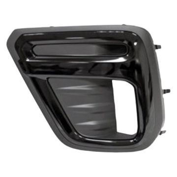 Bumper Insert Front Left Fog Lamp Bezel w/LED Fog Lamps Black Trim for Subaru Forester Sport 2019-2021