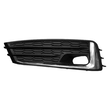 Bumper Insert Front Left w/Chrome Trim Fog Lamp Bezel w/Fog Lamps for Subaru Impreza Sedan Hatchback 2020-2023