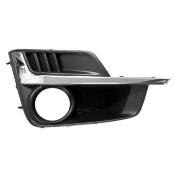 Bumper Insert Front Right Fog Lamp Bezel w/Fog Lamps w/Chrome Molding for Subaru Impreza 2015-2016