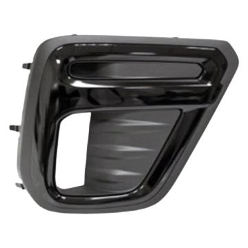 Bumper Insert Front Right Fog Lamp Bezel w/LED Fog Lamps Black Trim for Subaru Forester Sport 2019-2021