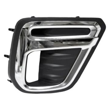 Bumper Insert Front Right Fog Lamp Bezel w/LED Fog Lamps Chrome Trim for Subaru Forester Premier Touring 2019-2021