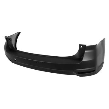 Bumper Cover Rear w/o Object Sensors w/Textured Lower Primed for Subaru Forester 2014-2018