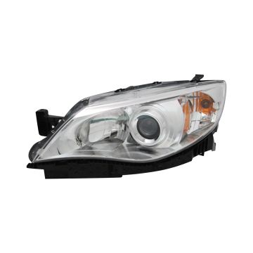 Headlight Assembly Composite Left Chrome for Subaru Impreza Outback Sport 2008-2009