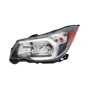 Headlight Assembly Composite Left Halogen Gray Bezel for Subaru Forester 2014-2016