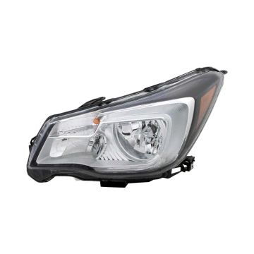 Headlight Assembly Composite Left Halogen CAPA for Subaru Forester 2017-2018