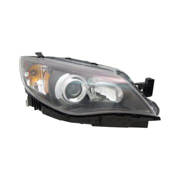 Headlight Assembly Composite Right Black for Subaru Impreza Sedan 2.5i 2.5i Limited 2.5i Premium 2008-2011