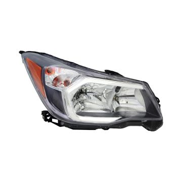 Headlight Assembly Composite Right Halogen Gray Bezel for Subaru Forester 2014-2016