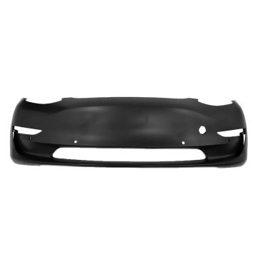 Bumper Cover Front w/Park Assist Sensors w/o Park Assist Primed for Tesla 3 2017-2023