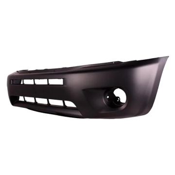 Bumper Cover Front w/o Fender Flares Matte-Dark Gray CAPA for Toyota RAV4 2004-2005